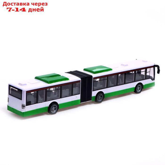 Автобус радиоуправляемый "Городской", работает от аккумулятора, цвет зелёный - фото 3 - id-p209306153