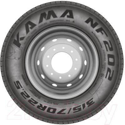 Грузовая шина KAMA NF 202 215/75R17.5 126/124M M+S Рулевая - фото 3 - id-p209535521