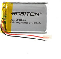 Аккумулятор Li-Po LP383450 3.7V 800 mAh Robiton