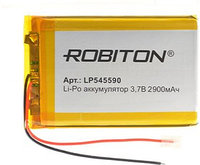 Аккумулятор Li-Po LP545590 3.7V 2900 mAh Robiton