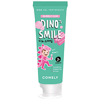 Consly Зубная паста гелевая детская c ксилитом и вкусом жвачки - Dino's smile, 60г