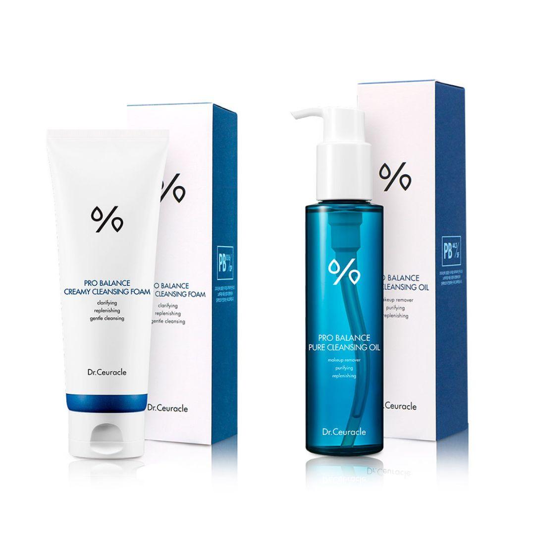 Набор для двухэтапного очищения Dr.Ceuracle Pro Balance Cleansing Duo Collection(гидрофильное масло и пенка)