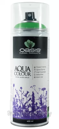 Спрей-краска Oasis Aqua Color, 400 мл, ярко-зеленый - фото 1 - id-p209646788
