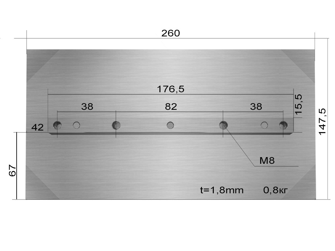 Лопасти 800 для TSS DMD1000 (к-т из 4 лопастей) - фото 1 - id-p209647583