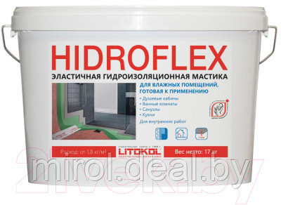 Гидроизоляционная мастика Litokol Hidroflex - фото 1 - id-p209653023