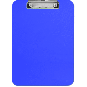 Планшет DELI START, А4, с прижимом, ПВХ, синий (Цена с НДС) - фото 1 - id-p175694138