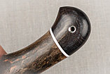 Нож Рыбак х12мф черный граб стабилизированная карельская береза (фиолетовая) с крючком. Подарок мужчине., фото 6