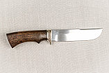 Охотничий нож  «Варяг» из нержавеющей стали 95х18, рукоять литье мельхиор, венге. Лучший подарок мужчине., фото 4