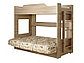Кровать Бора двухъярусная с диван-кроватью Ясень шимо, фото 2