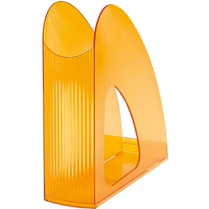 Лоток для бумаги вертикальный "Twin" оранжевый прозрачный (цена с НДС) - фото 2 - id-p128582720