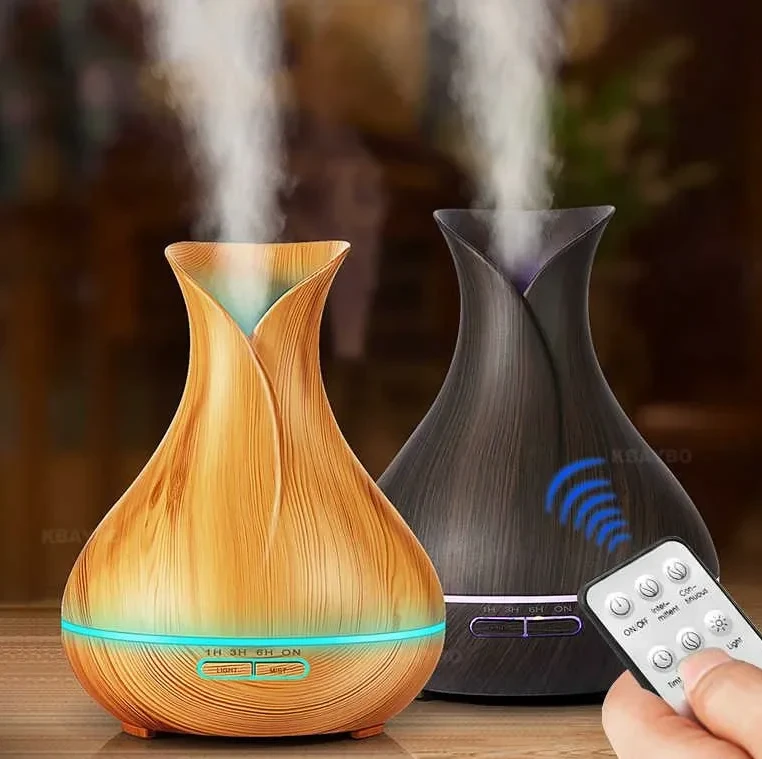 Увлажнитель воздуха, аромадиффузор Air Humidifier Aromatherapy "Тюльпан" (луковица), с пультом, 400m