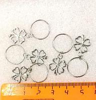 Колечки для косичек Набор 5 шт бижутерия Клевер украшения для волос причёски