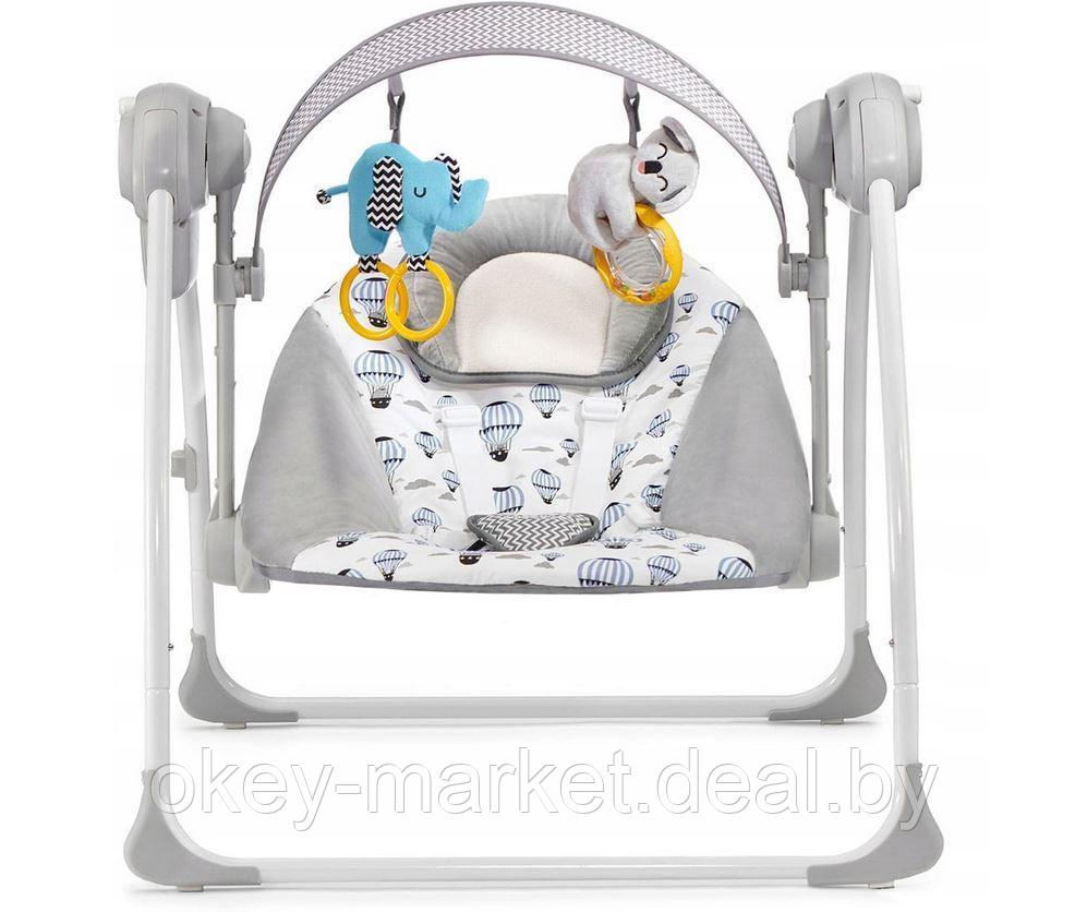 Детский шезлонг Электрокачели Kinderkraft Flo Mint - фото 6 - id-p209659543