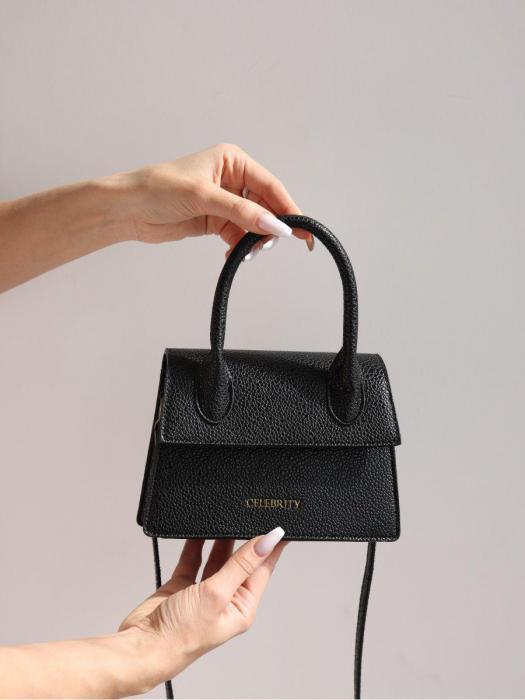 Клатч женский вечерний черный мини сумка через плечо сумочка маленькая для телефона - фото 3 - id-p209659807
