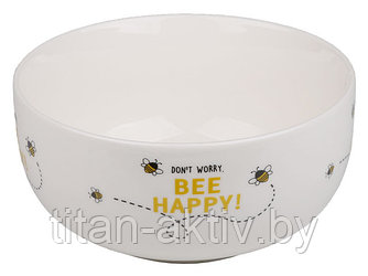 Миска керамическая, 500 мл, Bee Happy!,  PERFECTO LINEA