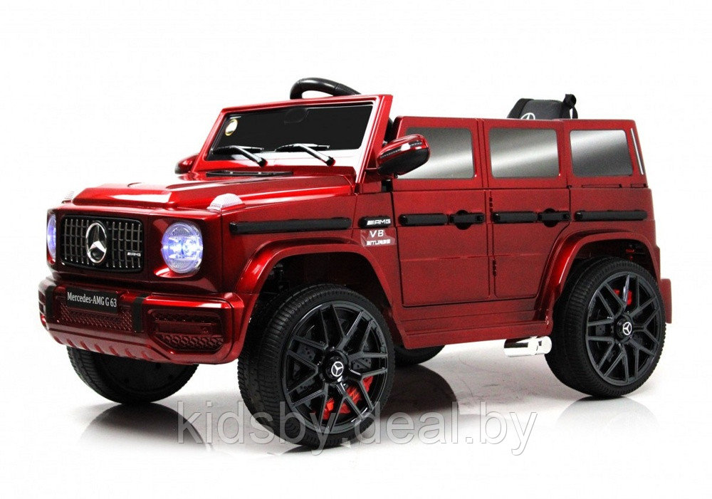 Детский электромобиль RiverToys Mercedes-Benz G63 O111OO (красный глянец) Лицензия