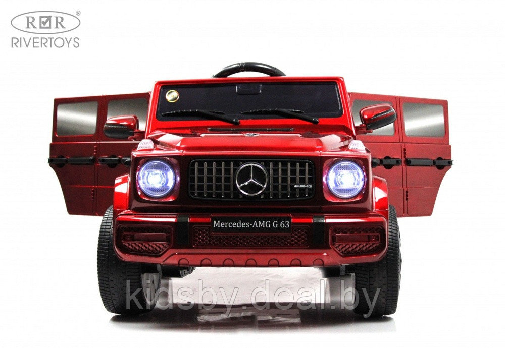Детский электромобиль RiverToys Mercedes-Benz G63 O111OO (красный глянец) Лицензия - фото 2 - id-p207721108
