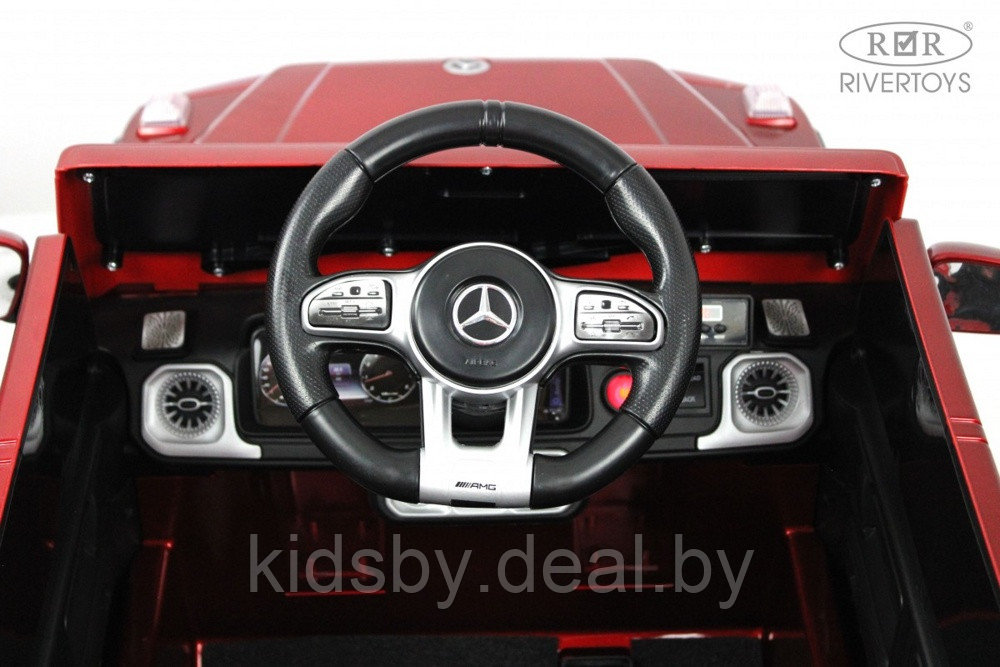 Детский электромобиль RiverToys Mercedes-Benz G63 O111OO (красный глянец) Лицензия - фото 4 - id-p207721108