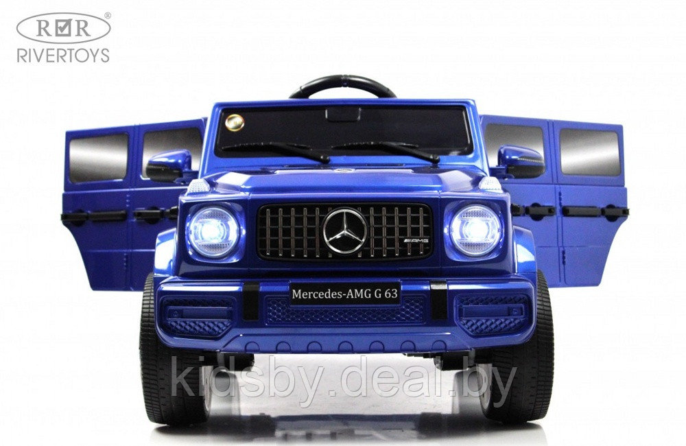 Детский электромобиль RiverToys Mercedes-Benz G63 O111OO (синий глянец) Лицензия - фото 3 - id-p207721111