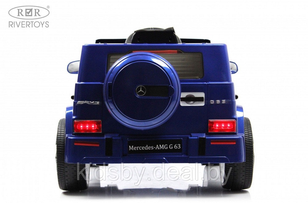 Детский электромобиль RiverToys Mercedes-Benz G63 O111OO (синий глянец) Лицензия - фото 5 - id-p207721111
