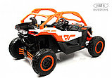 Детский электромобиль RiverToys BRP Can-Am Maverick Y111YY (оранжевый) Лицензия Двухместный Полноприводный, фото 6