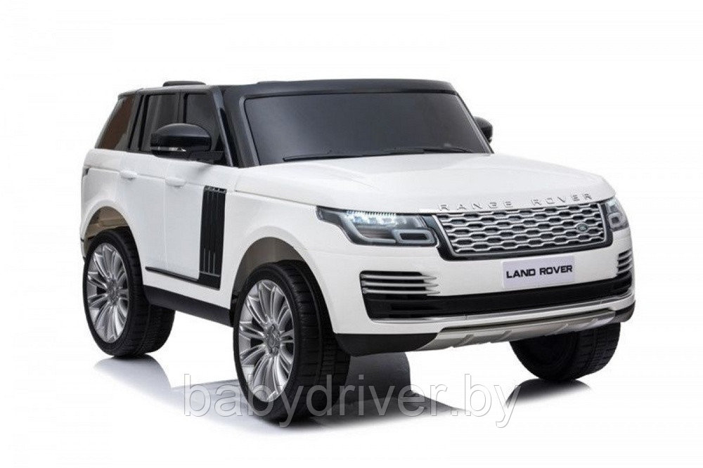 Детский электромобиль RiverToys Range Rover HSE 4WD Y222YY (белый) Лицензия Двухместный Полнопрводный - фото 1 - id-p207721131