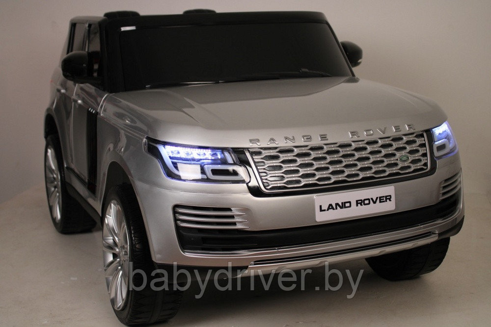 Детский электромобиль RiverToys Range Rover HSE 4WD Y222YY (серый глянец) Лицензия Двухместный Полнопрводный