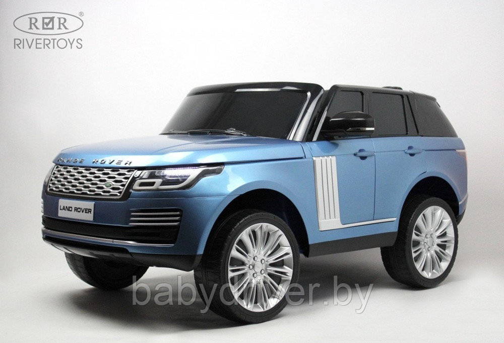 Детский электромобиль RiverToys Range Rover HSE 4WD Y222YY (синий глянец) Лицензия Двухместный Полнопрводный