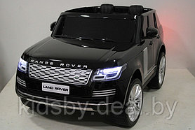 Детский электромобиль RiverToys Range Rover HSE 4WD Y222YY (черный глянец) Лицензия Двухместный Полнопрводный