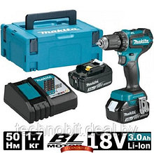 Аккумуляторная дрель-шуруповерт Makita DDF485RFJ (2 акк. 18 В, 3 А/ч, 50Нм, кейс MakPac)