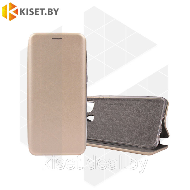 Чехол-книжка KST Book Case 3D с визитницей для Samsung Galaxy M31 золотой - фото 1 - id-p209663391