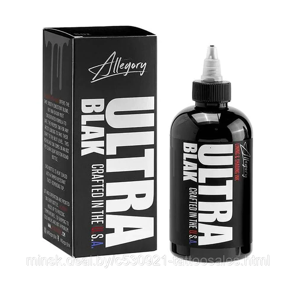 Allegory Ultra Black Tattoo Ink 240ml