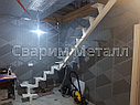 Лестница внутренняя на ломаном зигообразном косоуре, фото 3