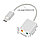 Звуковой адаптер - внешняя звуковая карта USB3.1 Type-C Hi-Fi 3D 2.1/7.1-канальная, кабель, серебро, фото 5