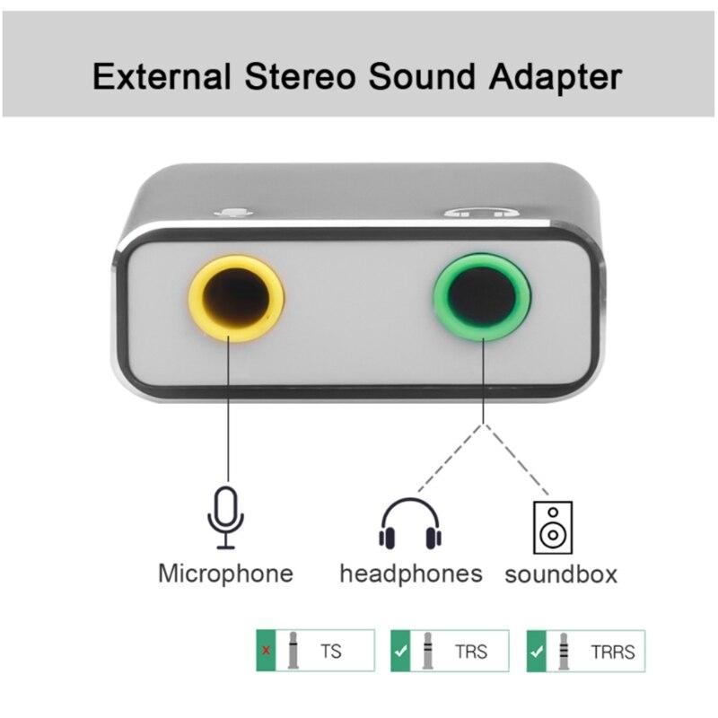 Звуковой адаптер - внешняя звуковая карта USB3.1 Type-C Hi-Fi 3D 2.1/7.1-канальная, кабель, черный - фото 3 - id-p209670178