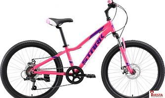 Велосипед Stark Bliss 24.1 D 2021 (розовый/фиолетовый)