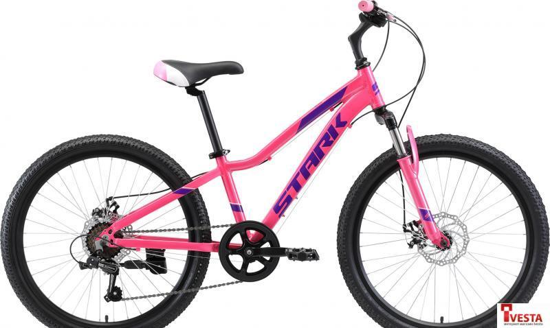 Велосипед Stark Bliss 24.1 D 2021 (розовый/фиолетовый) - фото 1 - id-p207940849