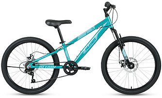 Горный велосипед хардтейл  Altair AL 24 D (12 quot; рост) бирюзовый/зеленый 2021 год (RBKT1J347004)