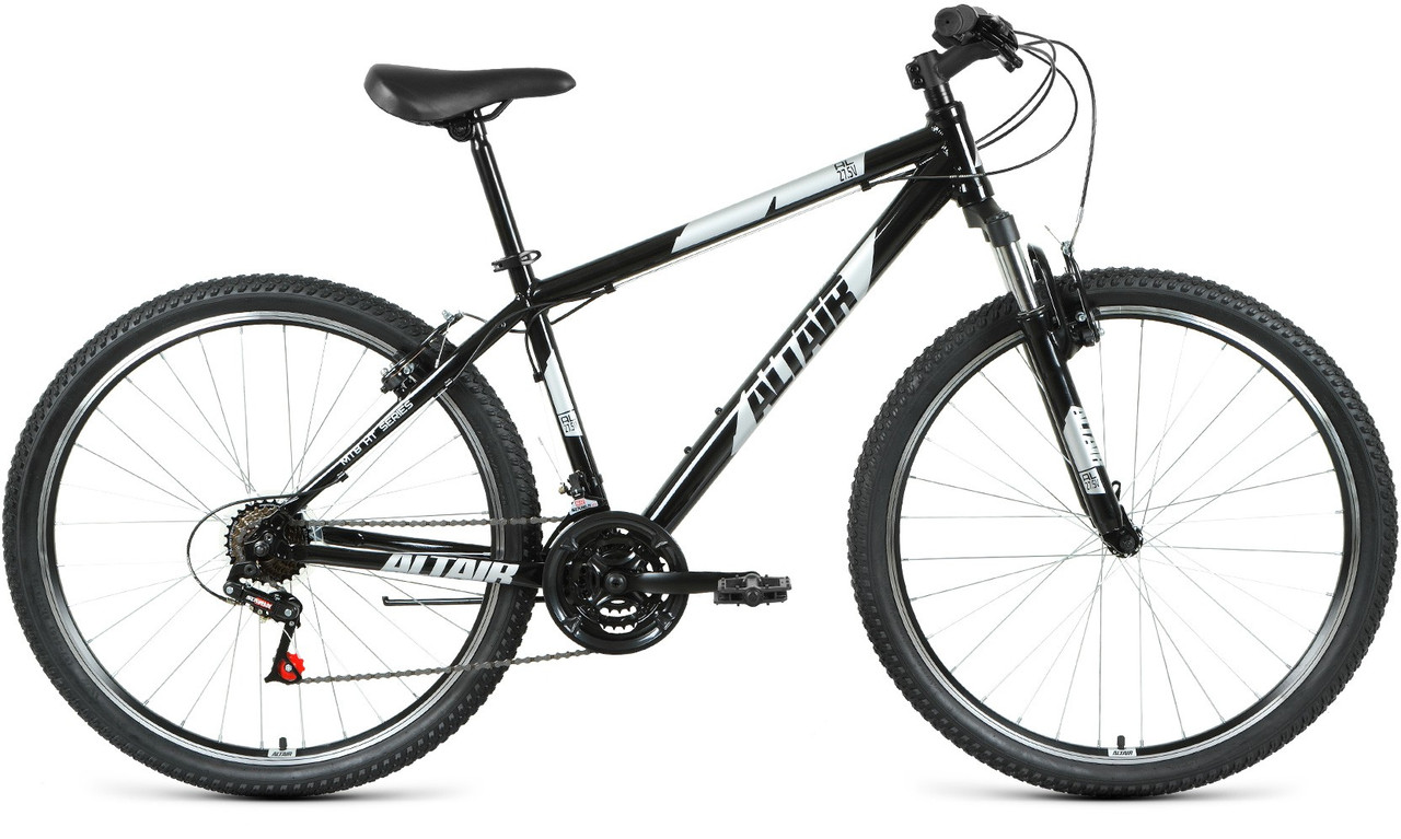 Горный велосипед хардтейл Altair AL 27,5 V (19 quot; рост) черный/серебристый 2021 год (RBKT1M67Q013) - фото 1 - id-p207940881