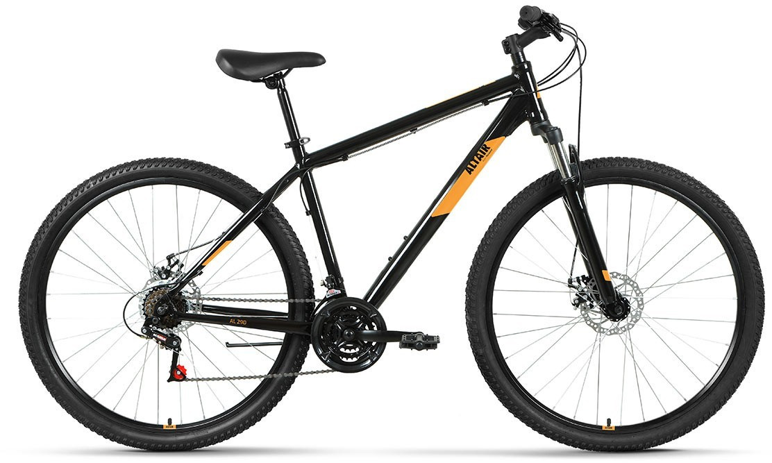 Горный велосипед хардтейл Altair AL 29 D (17 quot; рост) черный/оранжевый 2022 год (RBK22AL29241) - фото 1 - id-p207940882