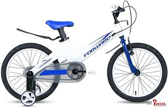Детские велосипеды Forward Cosmo 18 2.0 2021 (белый/синий)