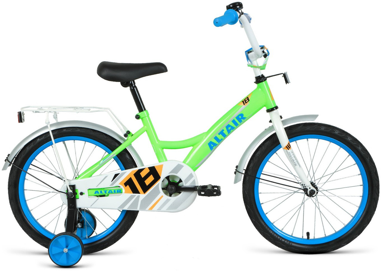 Детский велосипед Altair ALTAIR KIDS 18 (13 quot; рост) ярко-зеленый/синий 2021 год (1BKT1K1D1003) - фото 1 - id-p207940935