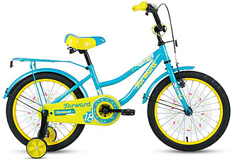 Детский велосипед Forward FUNKY 18 (10.5 quot; рост) бирюзовый/желтый 2021 год (1BKW1K1D1026)
