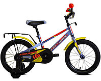 Детский велосипед Forward METEOR 16 ( рост) серый/красный 2022 год (IBK22FW16259)