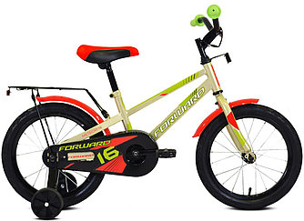 Детский велосипед Forward METEOR 16 (10.5 quot; рост) серый/зеленый 2021 год (1BKW1K1C1021)