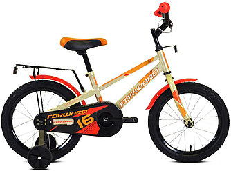 Детский велосипед Forward METEOR 16 (10.5 quot; рост) серый/оранжевый 2021 год (1BKW1K1C1038)