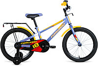 Детский велосипед Forward METEOR 18 ( рост) серый/желтый 2022 год (IBK22FW18267)