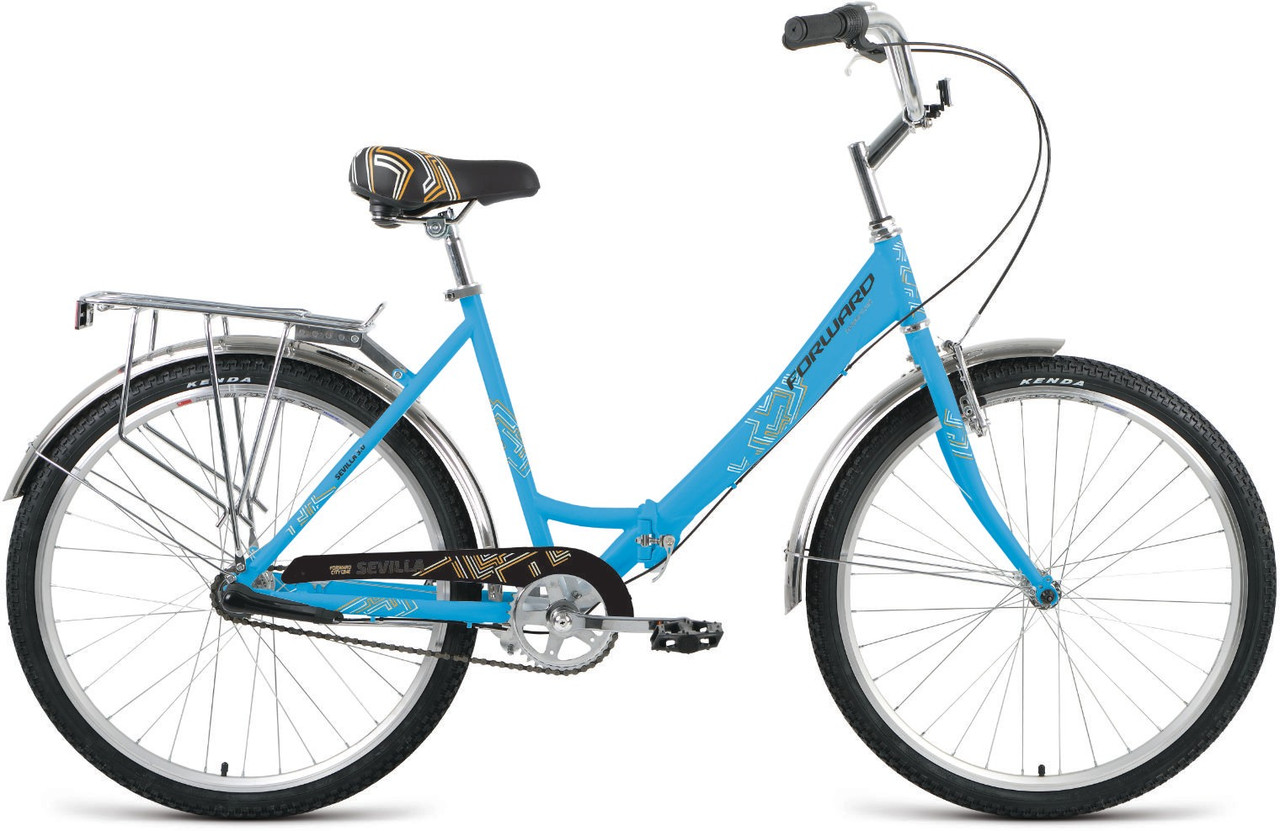 Складной велосипед складной Forward SEVILLA 26 3.0 (18.5 quot; рост) синий/серый 2021 год (RBKW1C263002) - фото 1 - id-p207940968