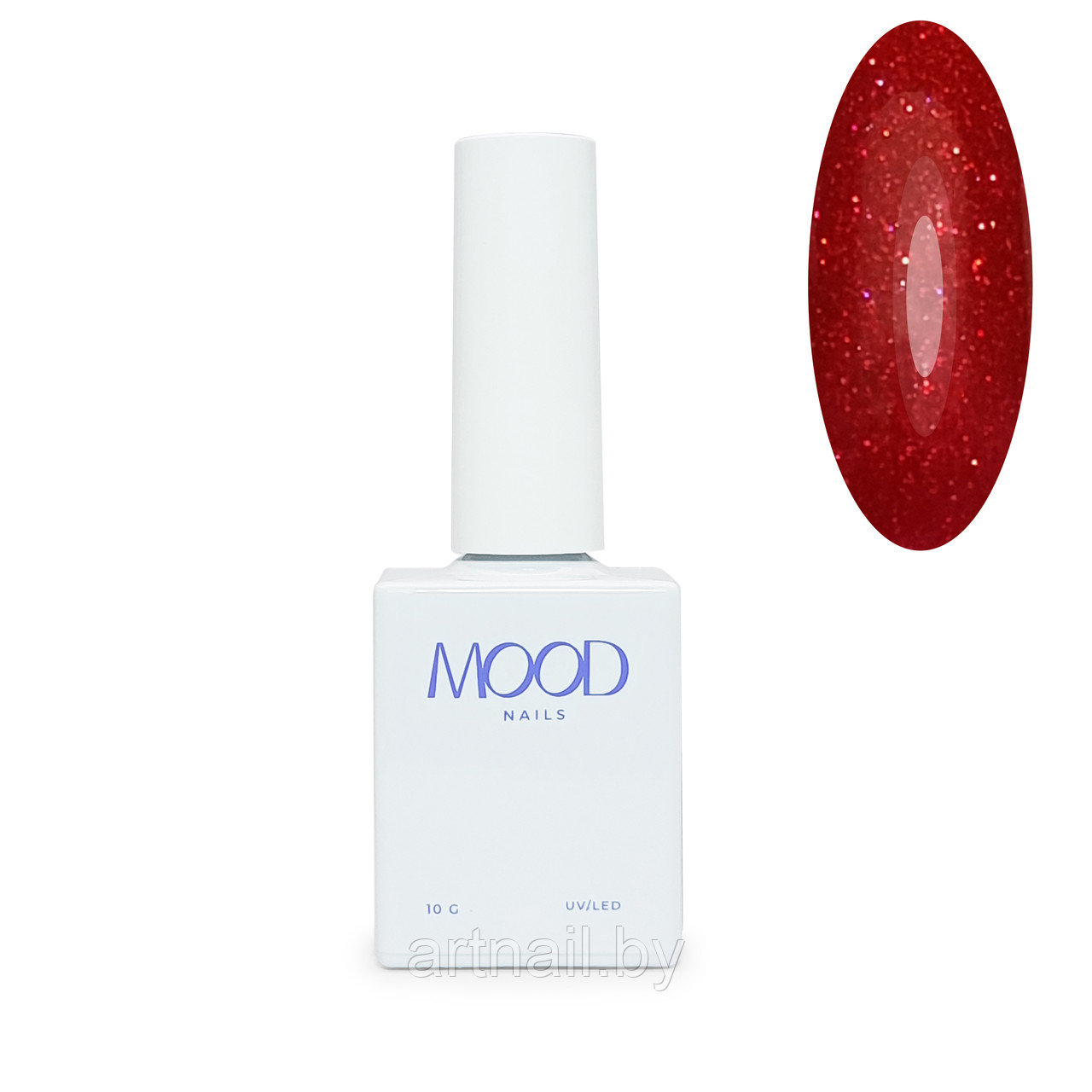 Гель-лаки Mood Nails Strawberry, 10мл