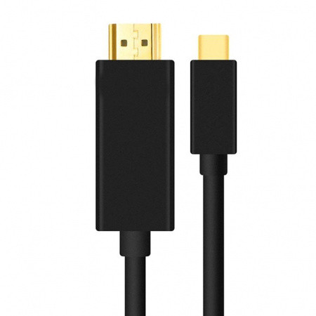 Кабель USB3.1 Type-C - HDMI, UltraHD 4K30Hz, 1,8 метра, черный 556504 - фото 3 - id-p209671232